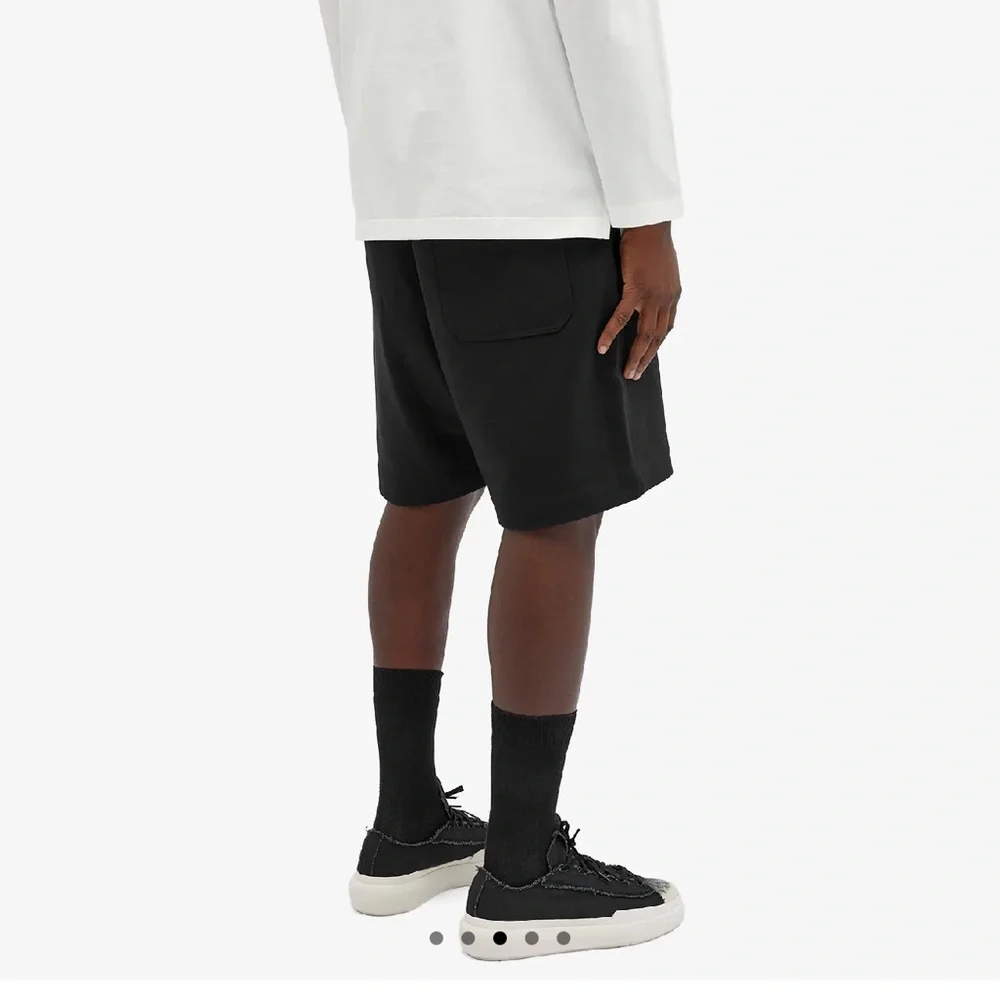 NWT Y-3 Yohji Yamamoto Cotton Blend Logo Drawstring Short